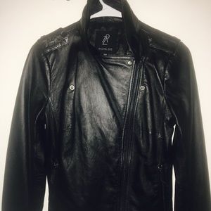 Rachel Zoe Genuine Leather Moto Jacket